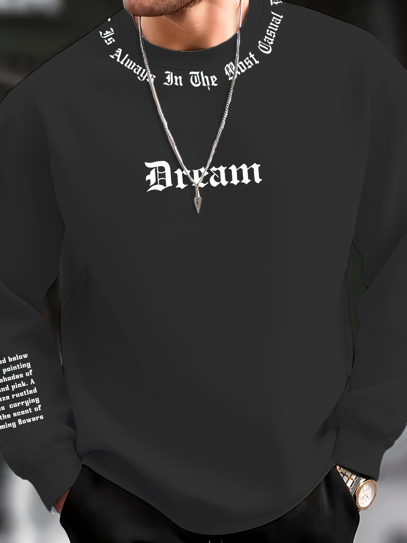 Mens Fashion Casual 2026 - 2026 Autumn/Winter Men's Round-neck Sweatshirt with
