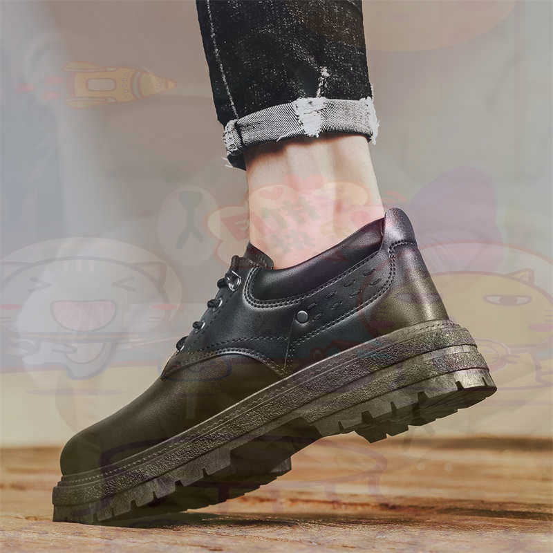 Men'S Fashion Deals - Dark Natural Leather Fashion Trainers Tennis