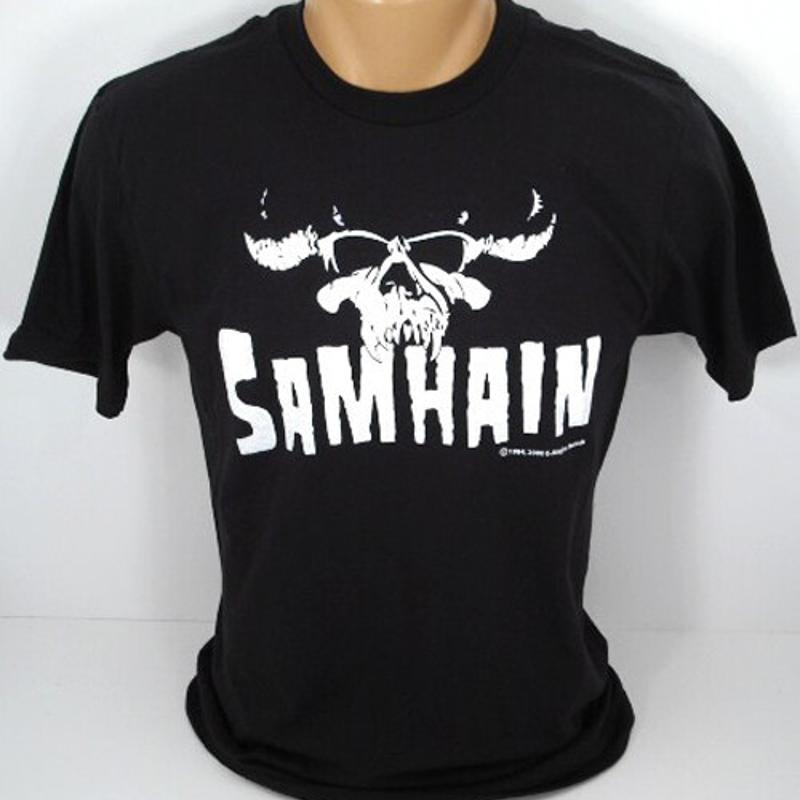 Men'S Fashion From The 80S - Samhain logo t shirt misfits danzig