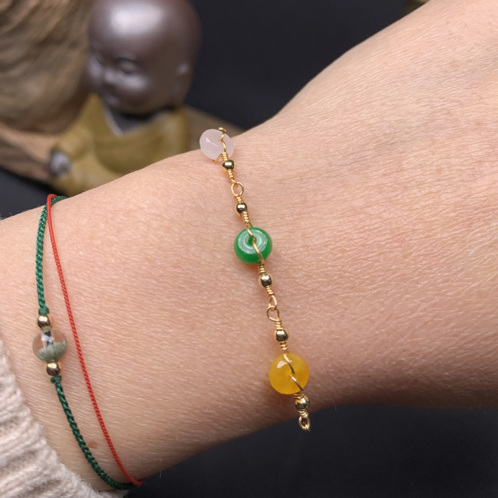 Mens Fashion Bracelet - Jade Bracelets for Women Charm Emerald