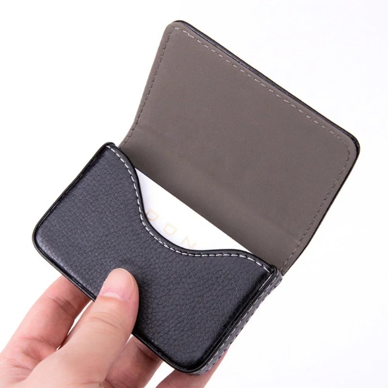 Fashion Sized Stitched PU Leat - Men'S Fashion Visiting Card 评论和价格