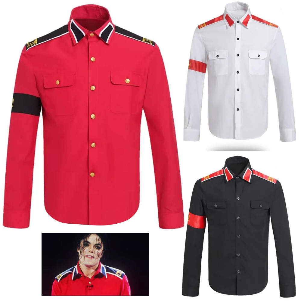 Michael Jackson Anti-War Milit - Military Shirt Men 评论和价格