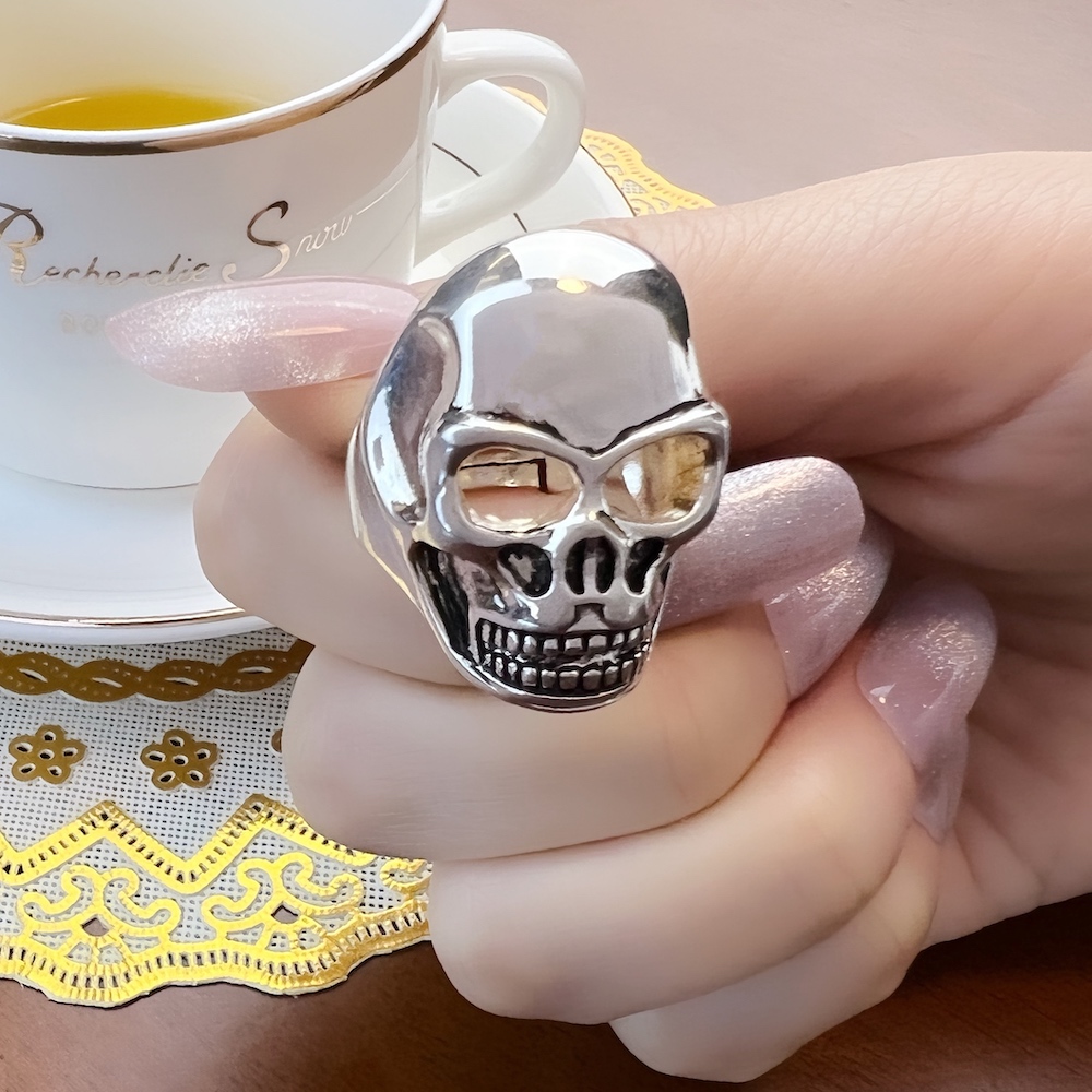 Skull Ring,Europe Rebel Street - Men'S Fashion Deals 评论和价格