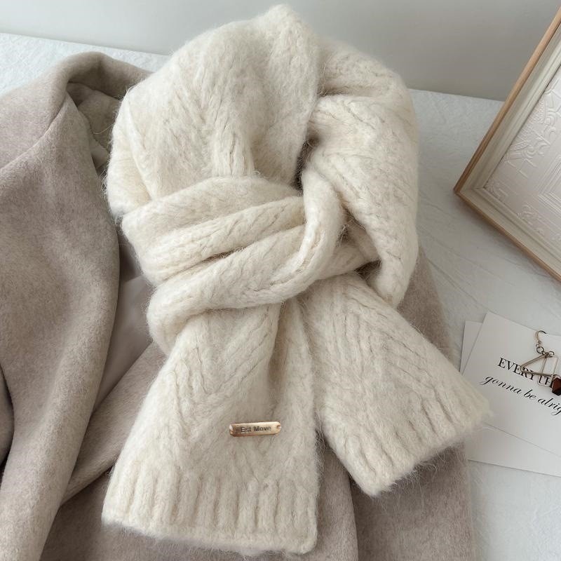 High Quality Wool Scarf Women  - Men Fashion Korean Style 评论和价格