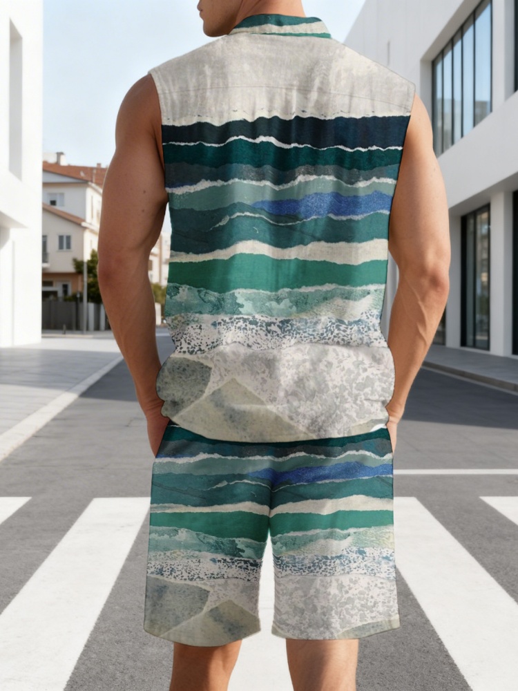 Fashion Summer Men's 2Pcs Set  - Mens Fashion Casual 2026 评论和价格