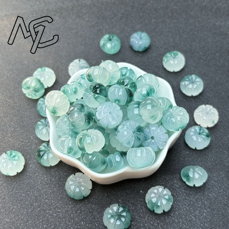 10pcs A Green Jade Pumpkin Bea - Mens Fashion Bracelet 评论和价格