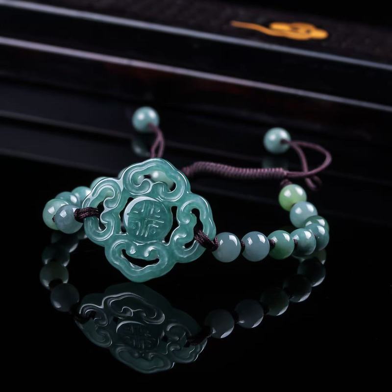Natural Jadeite A-grade Bracel - Mens Fashion Bracelet 评论和价格