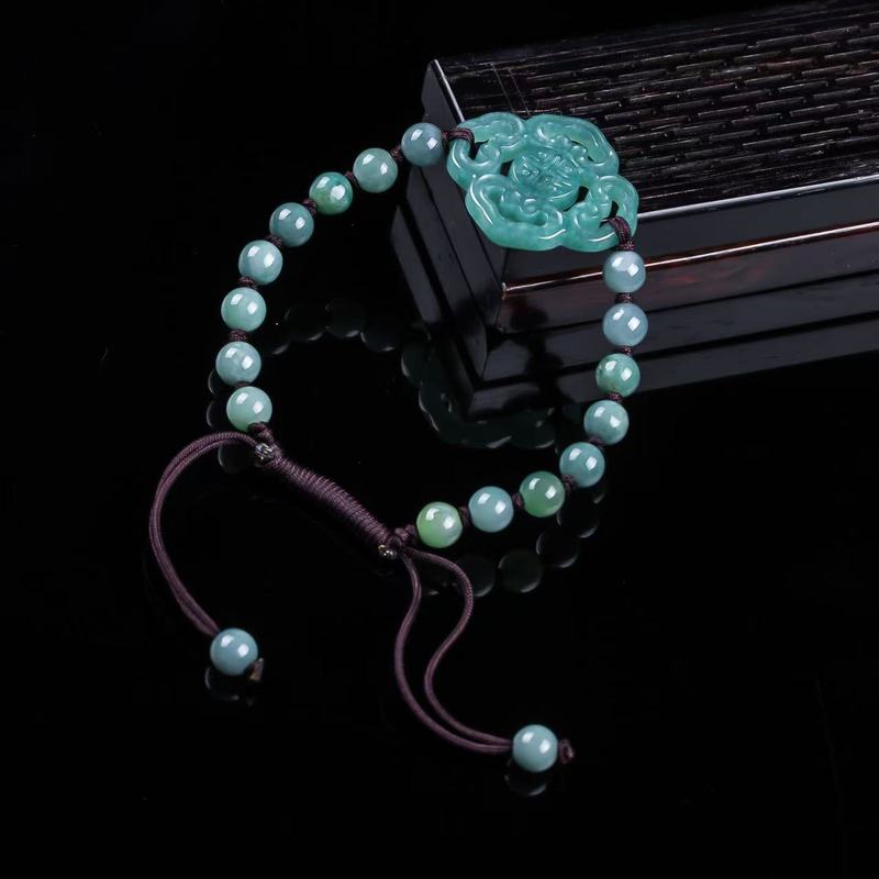 Natural Jadeite A-grade Bracel - Mens Fashion Bracelet 评论和价格