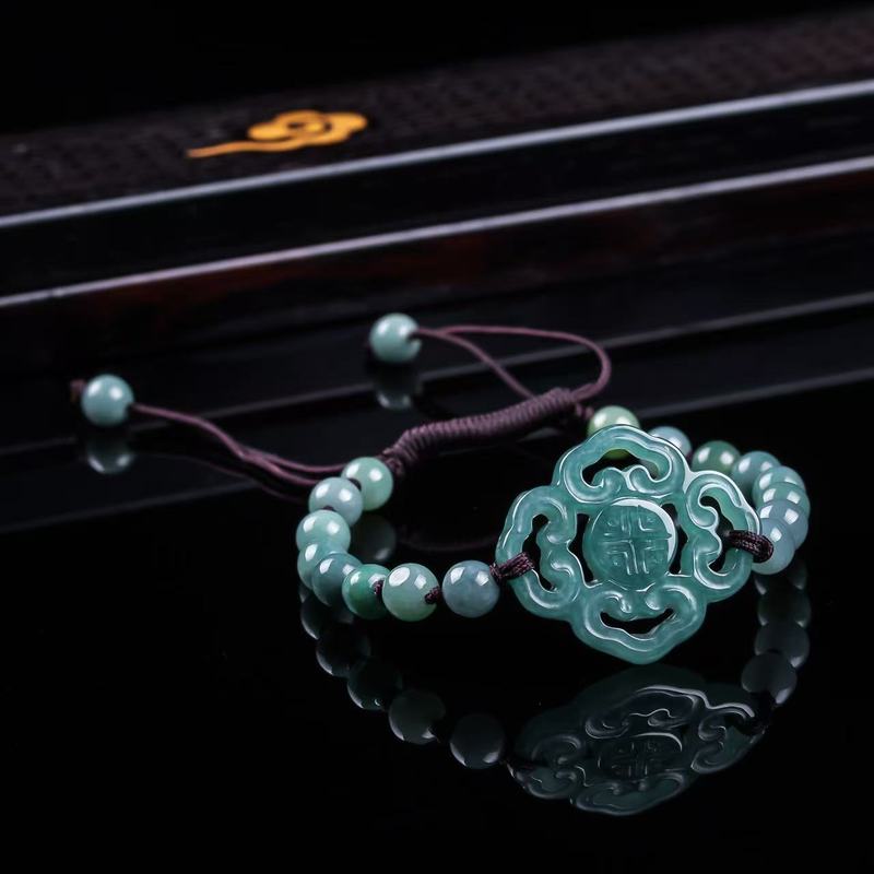 Natural Jadeite A-grade Bracel - Mens Fashion Bracelet 评论和价格