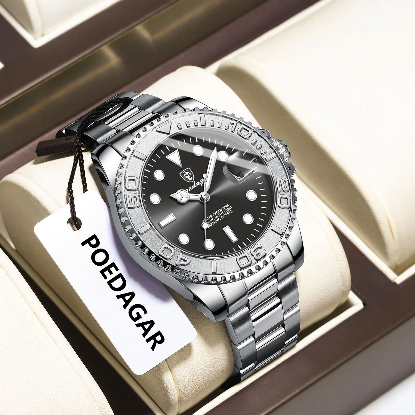 POEDAGAR Trendy Sport Man Watc - Mens Fashion Bracelet 评论和价格