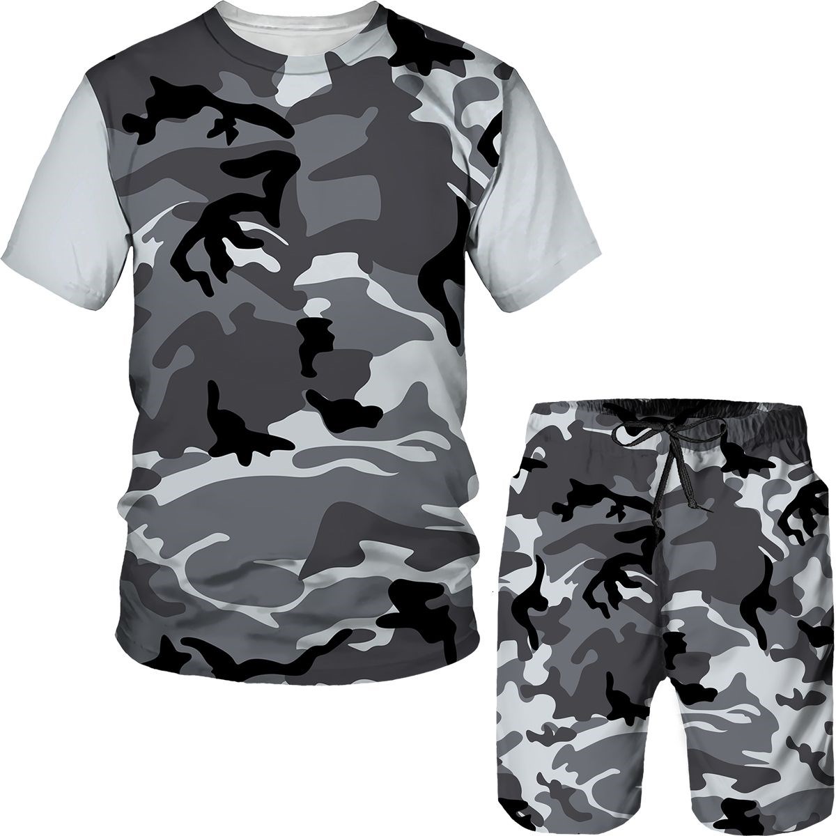 Camouflage Men's Suits Camo 3D - Military Shirt Men 评论和价格
