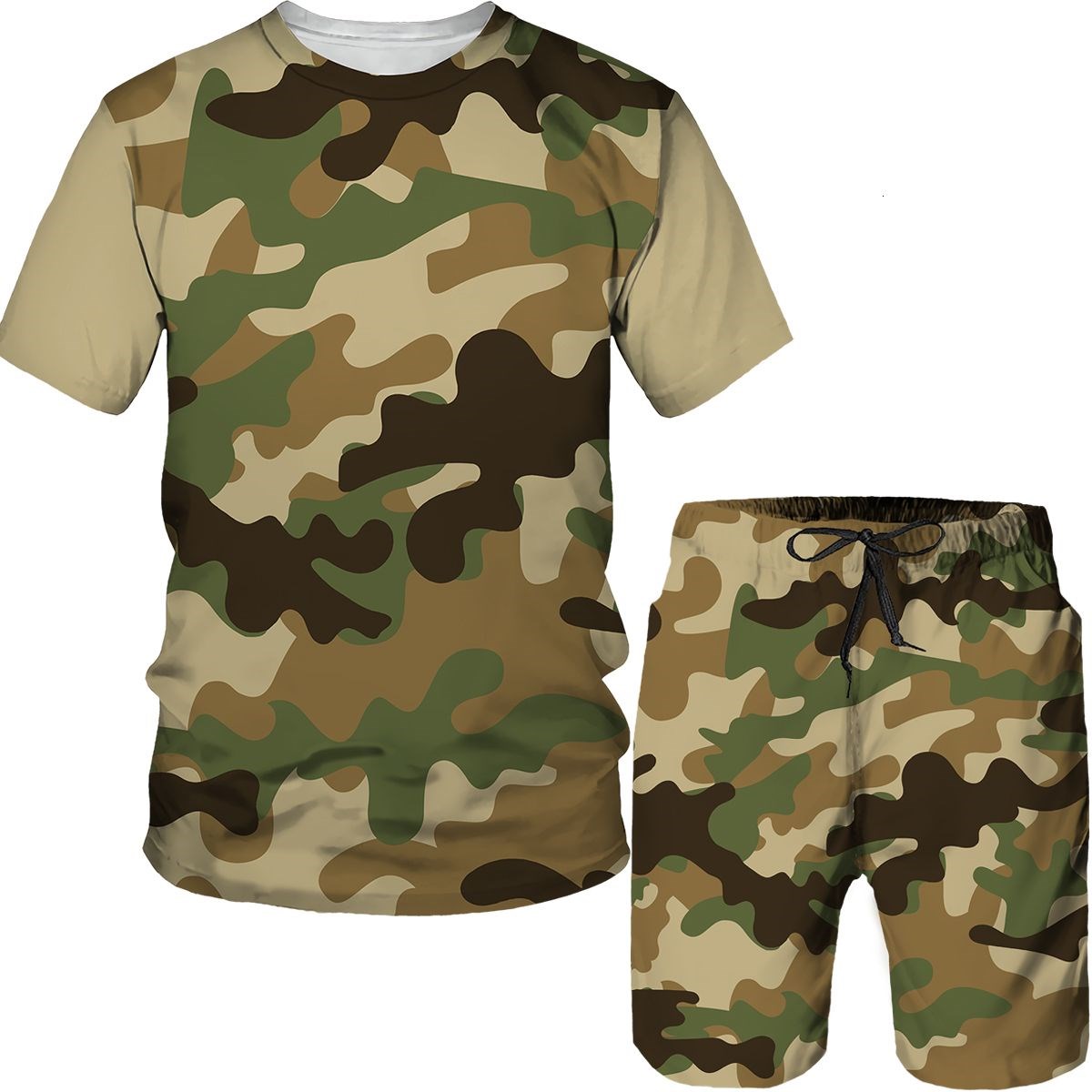 Camouflage Men's Suits Camo 3D - Military Shirt Men 评论和价格