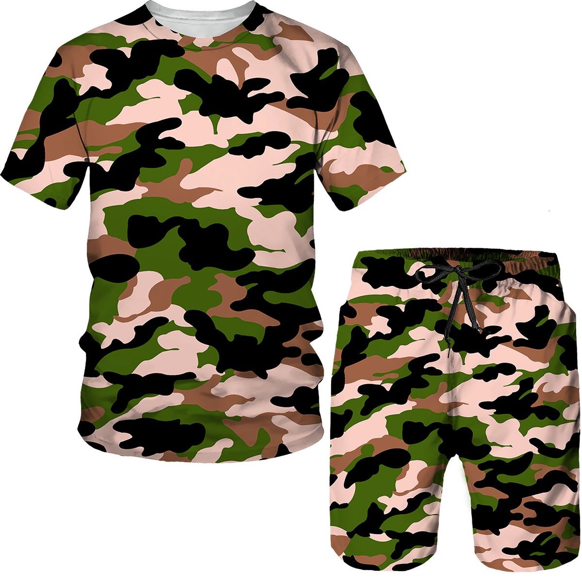Camouflage Men's Suits Camo 3D - Military Shirt Men 评论和价格