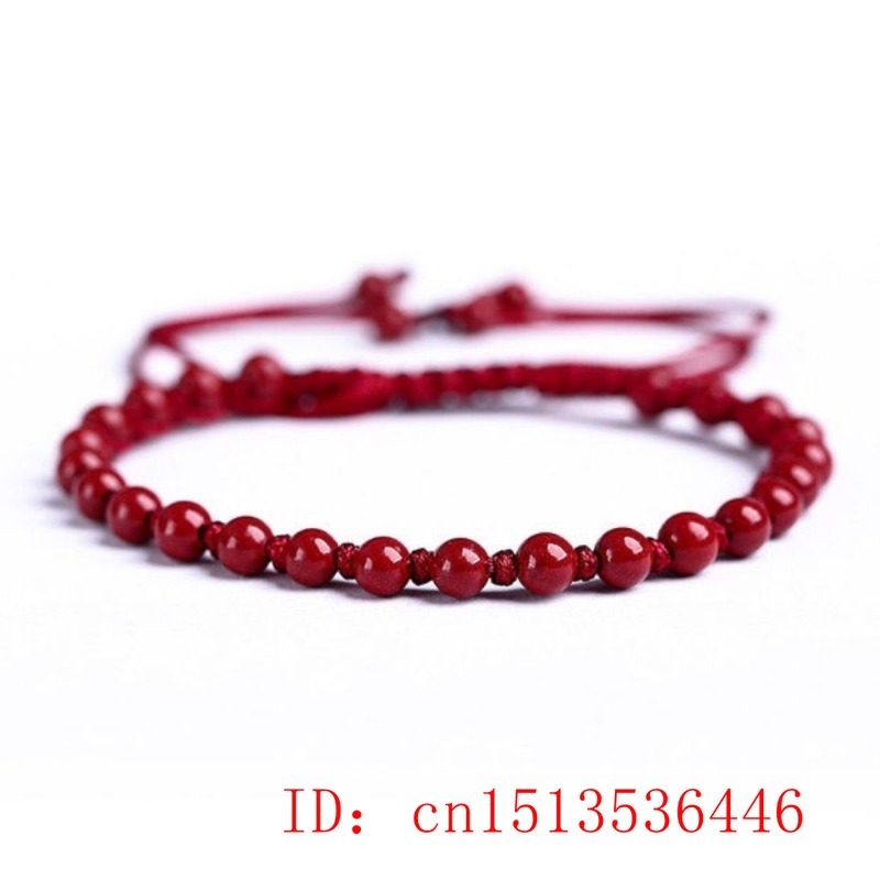 Customized Natural Red Cinnaba - Mens Fashion Bracelet 评论和价格