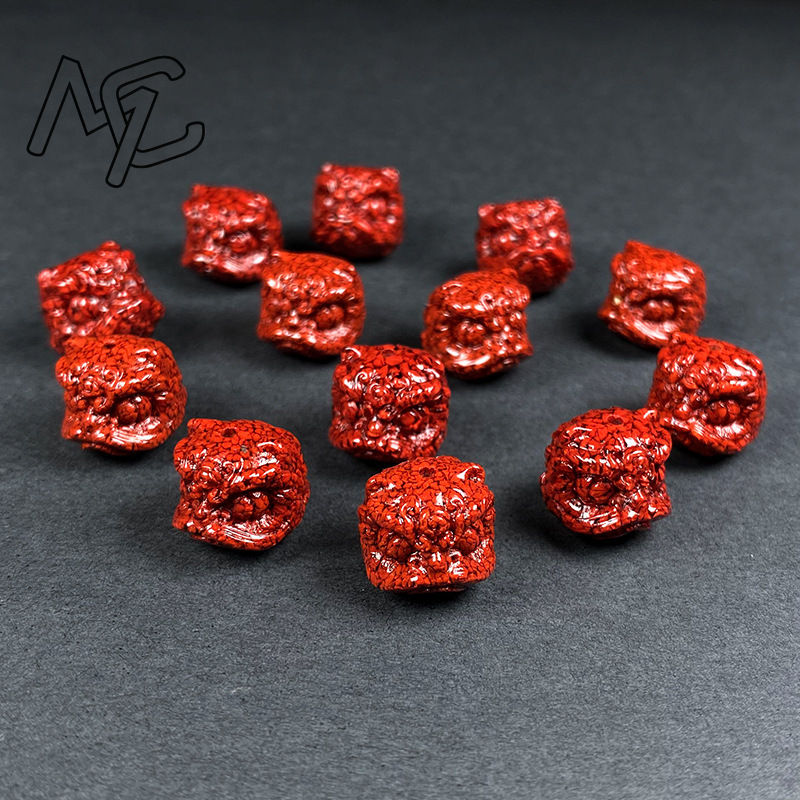 10pc Natural Cinnabar Crystal  - Mens Fashion Bracelet 评论和价格