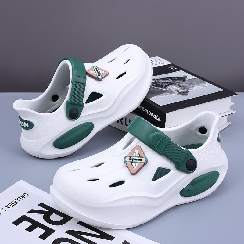 Summer Couple Clogs Slippers f - Men Fashion Korean Style 评论和价格