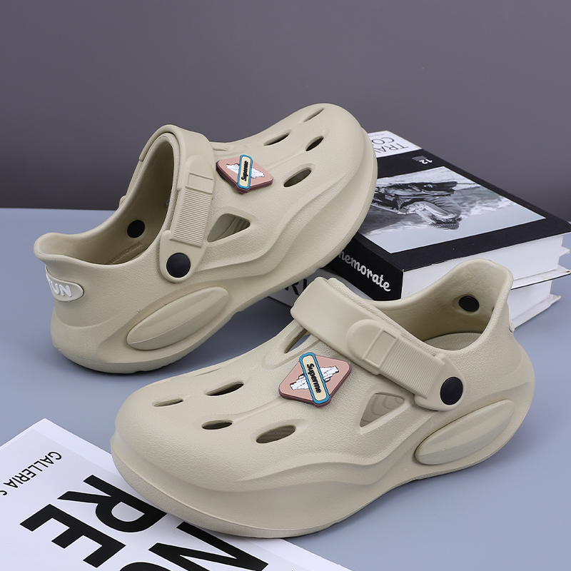 Summer Couple Clogs Slippers f - Men Fashion Korean Style 评论和价格