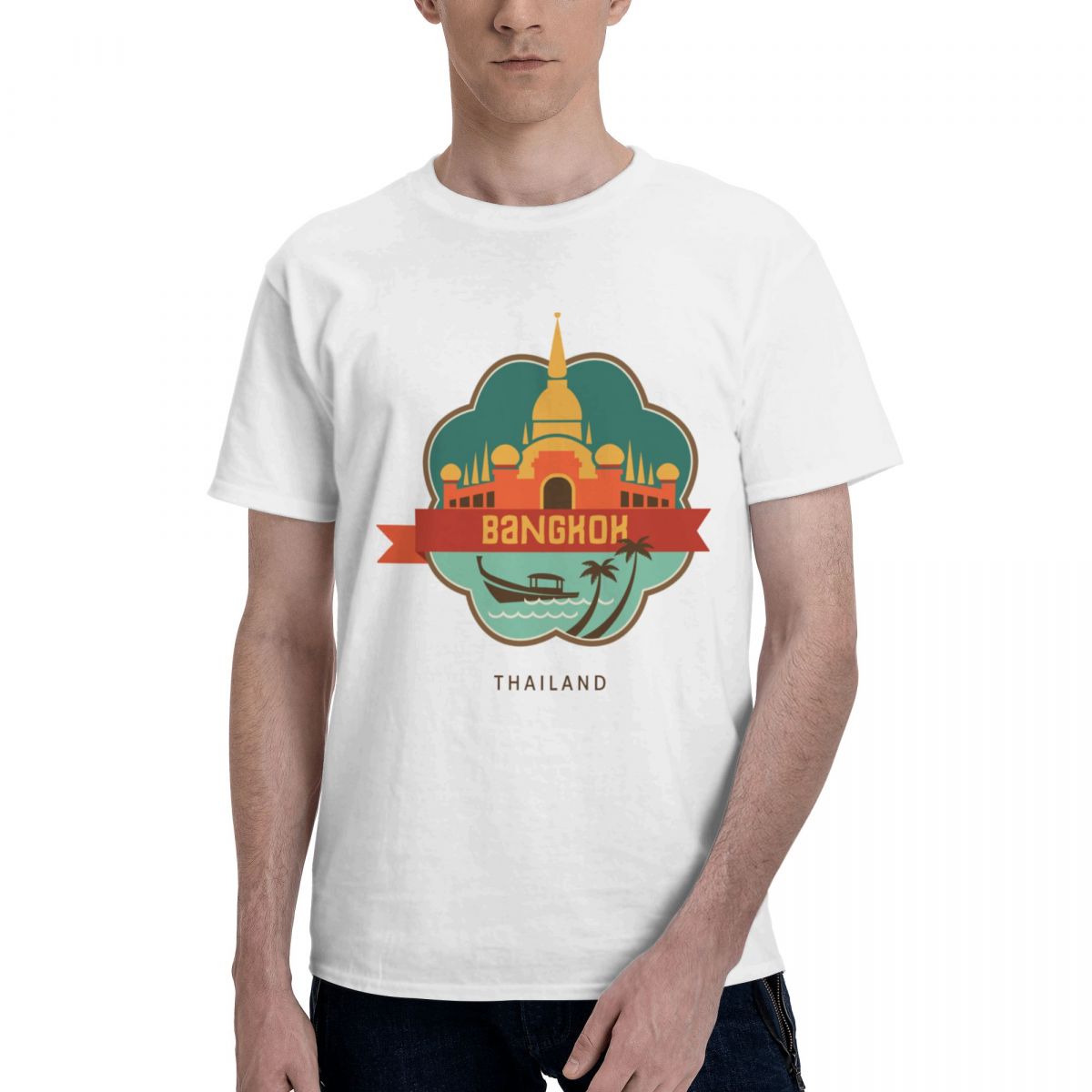 100% Cotton THAILAND BANGKOK T - Mens Fashion Bangkok 评论和价格